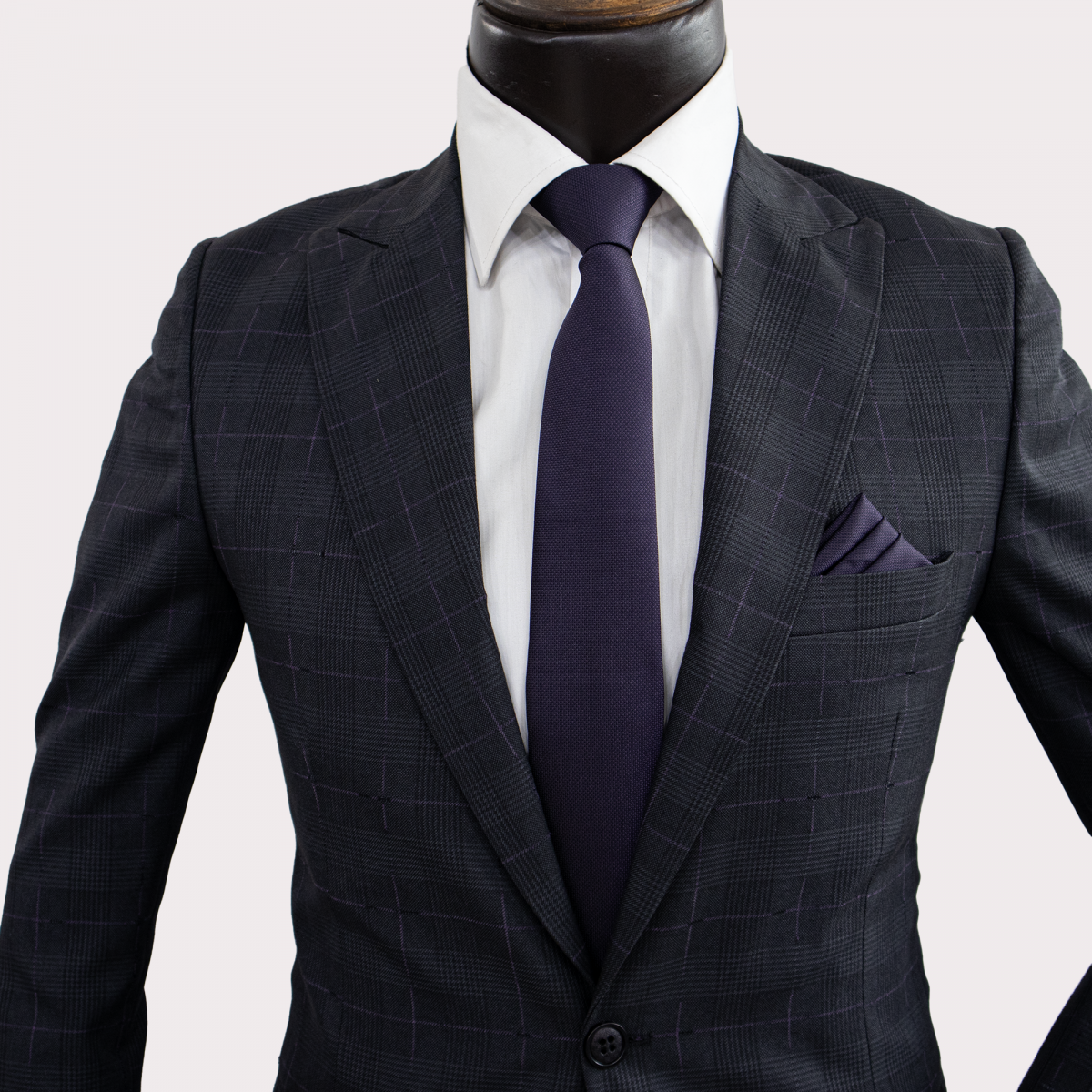 کت و شلوار مردانه پرنس دوگال طوسی فاستونی - Image 2