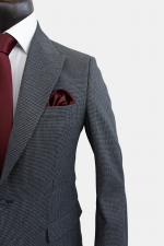 کت و شلوار مردانه پیچازی طوسی روشن - Image 3