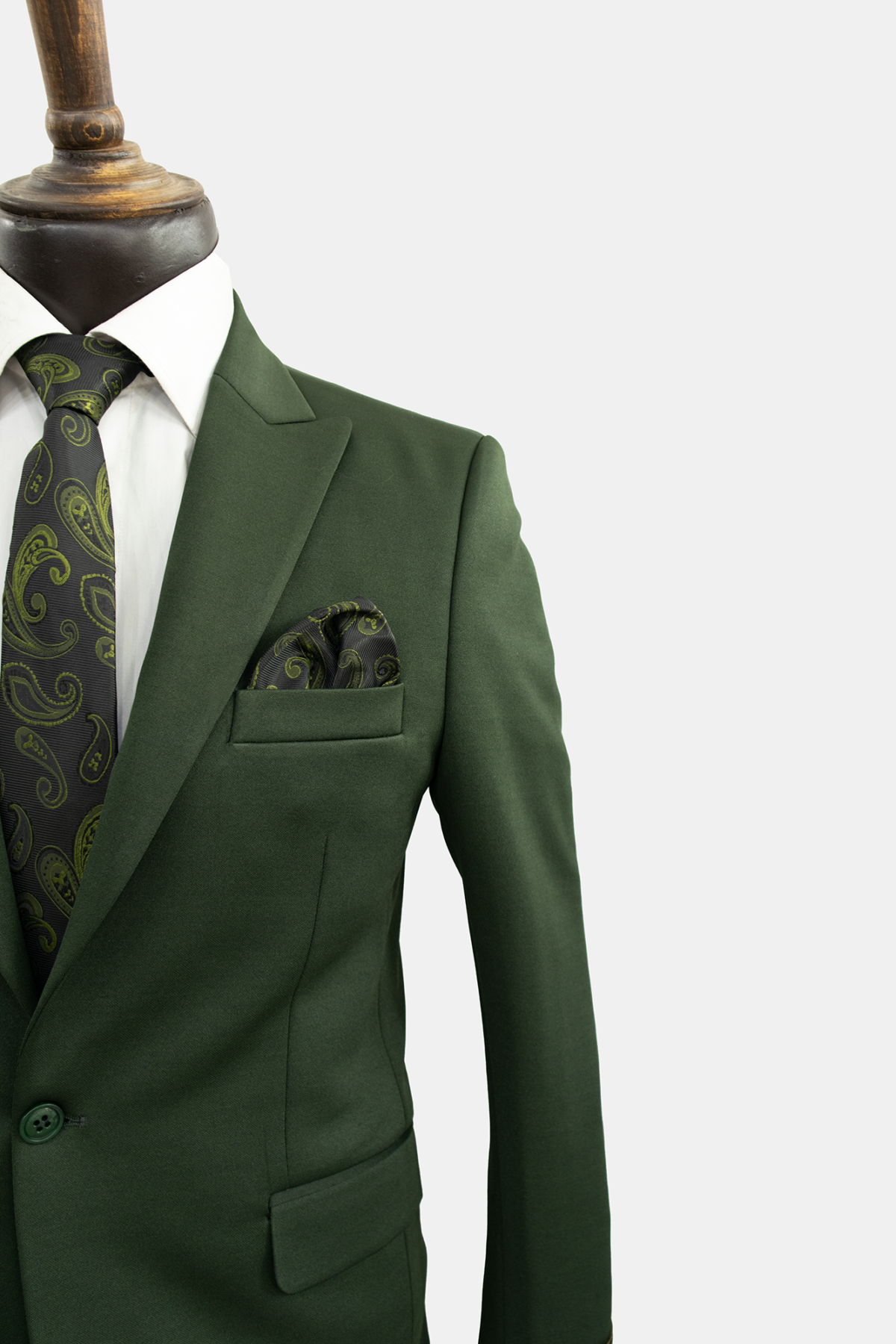 کت و شلوار مردانه سبز تیره - Image 3