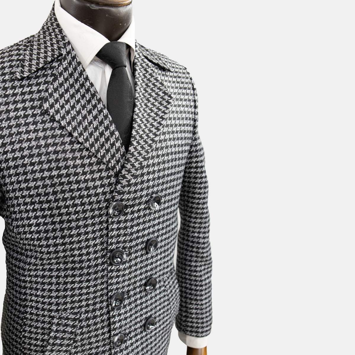 پالتو مردانه فوتر پیچازی طوسی متوسط - Image 4