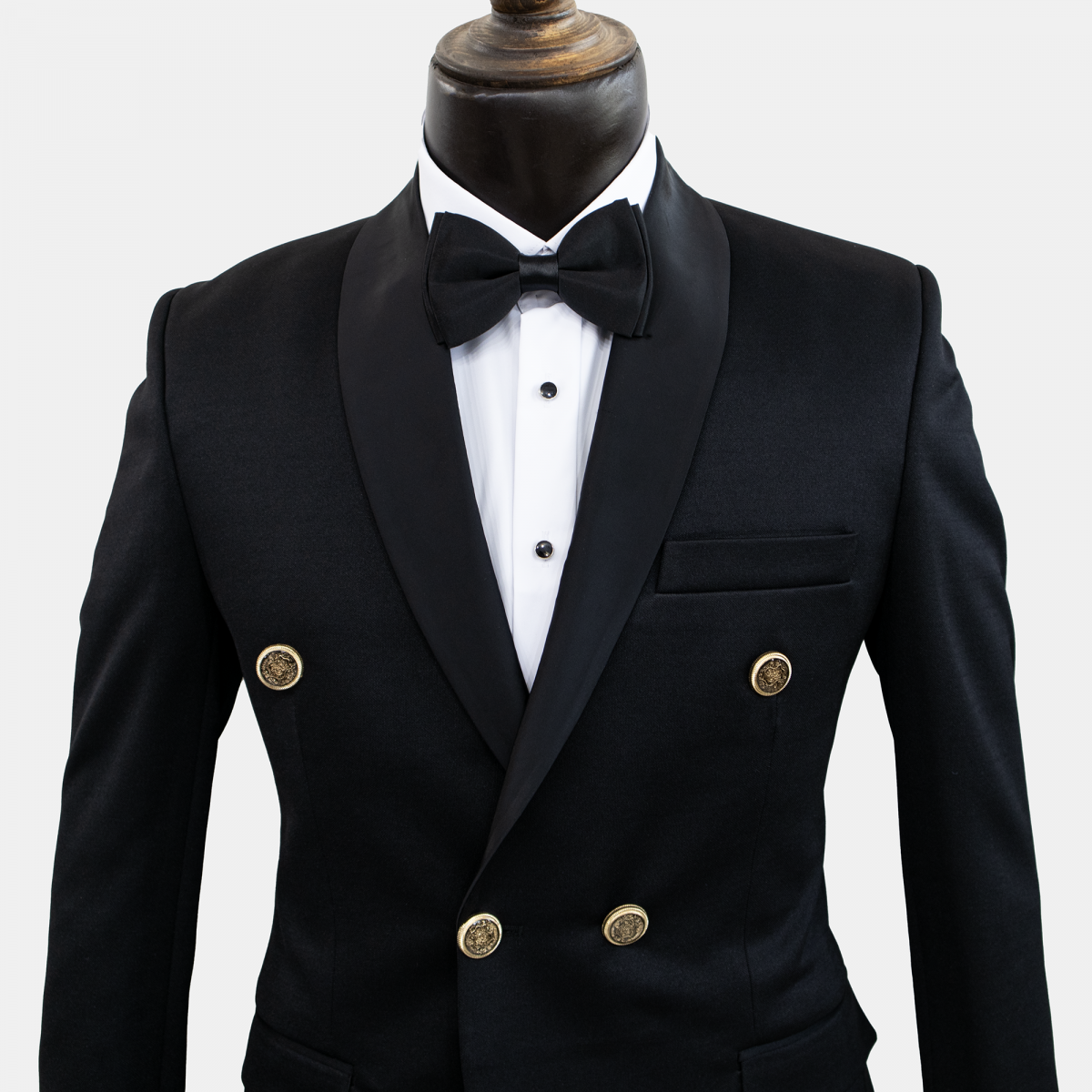 کت و شلوار مردانه مشکی آرشال چهار دکمه - Image 2