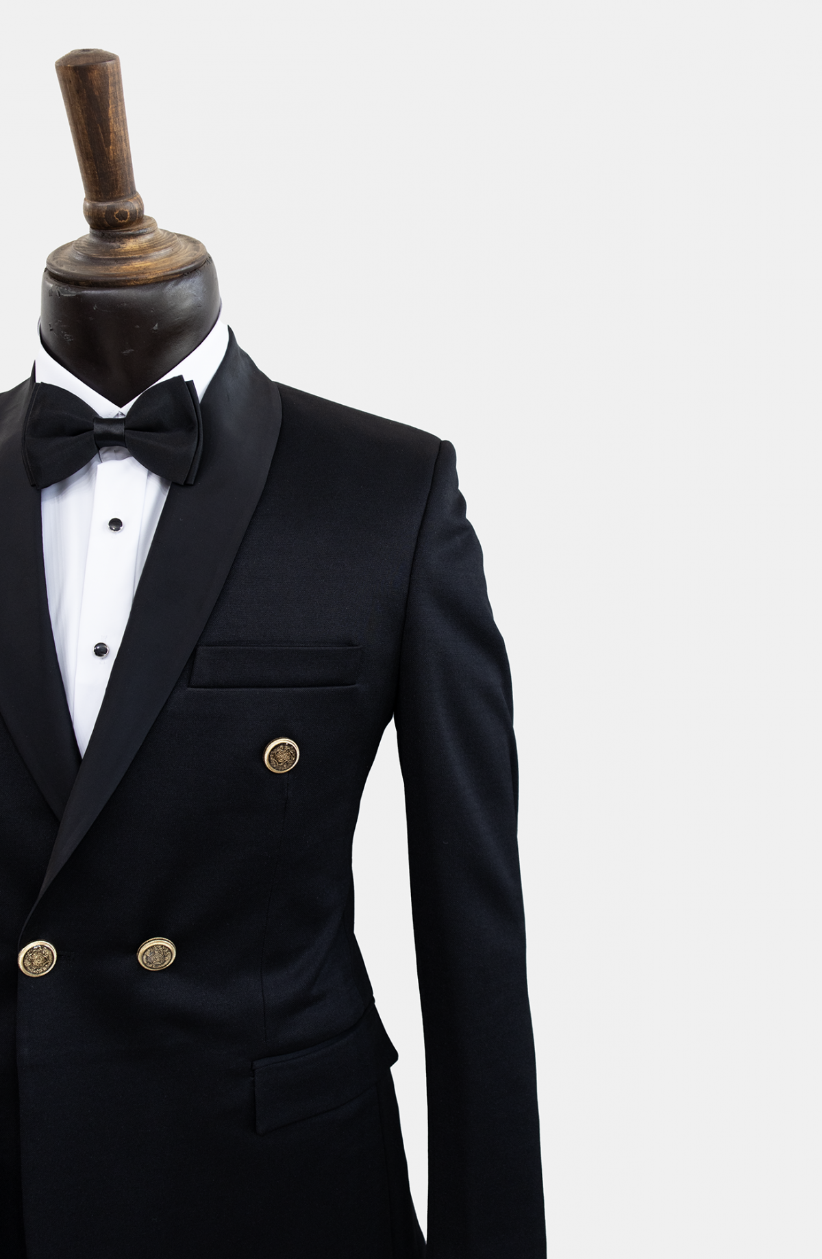 کت و شلوار مردانه مشکی آرشال چهار دکمه - Image 3