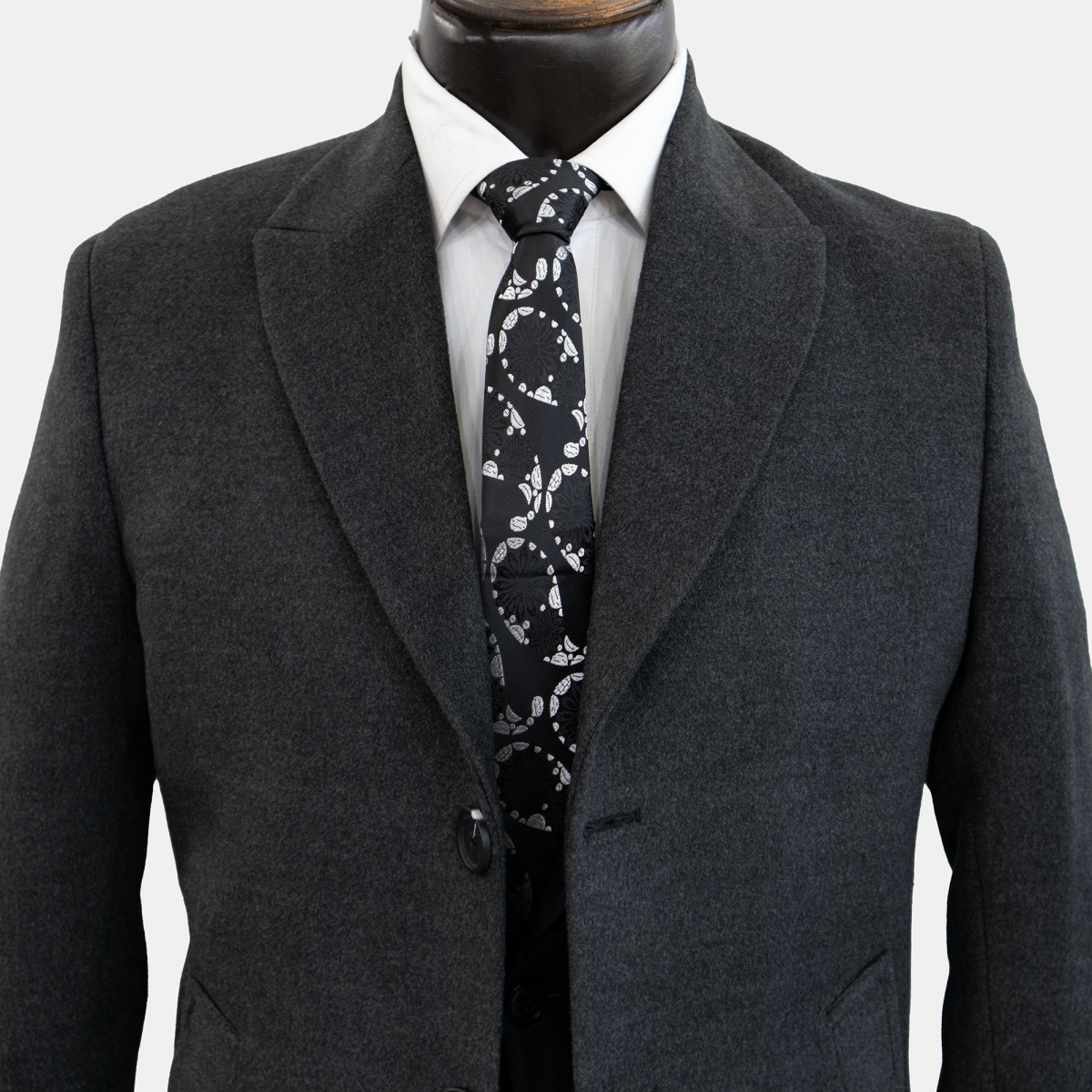 پالتو مردانه فوتر ذغالی - Image 2