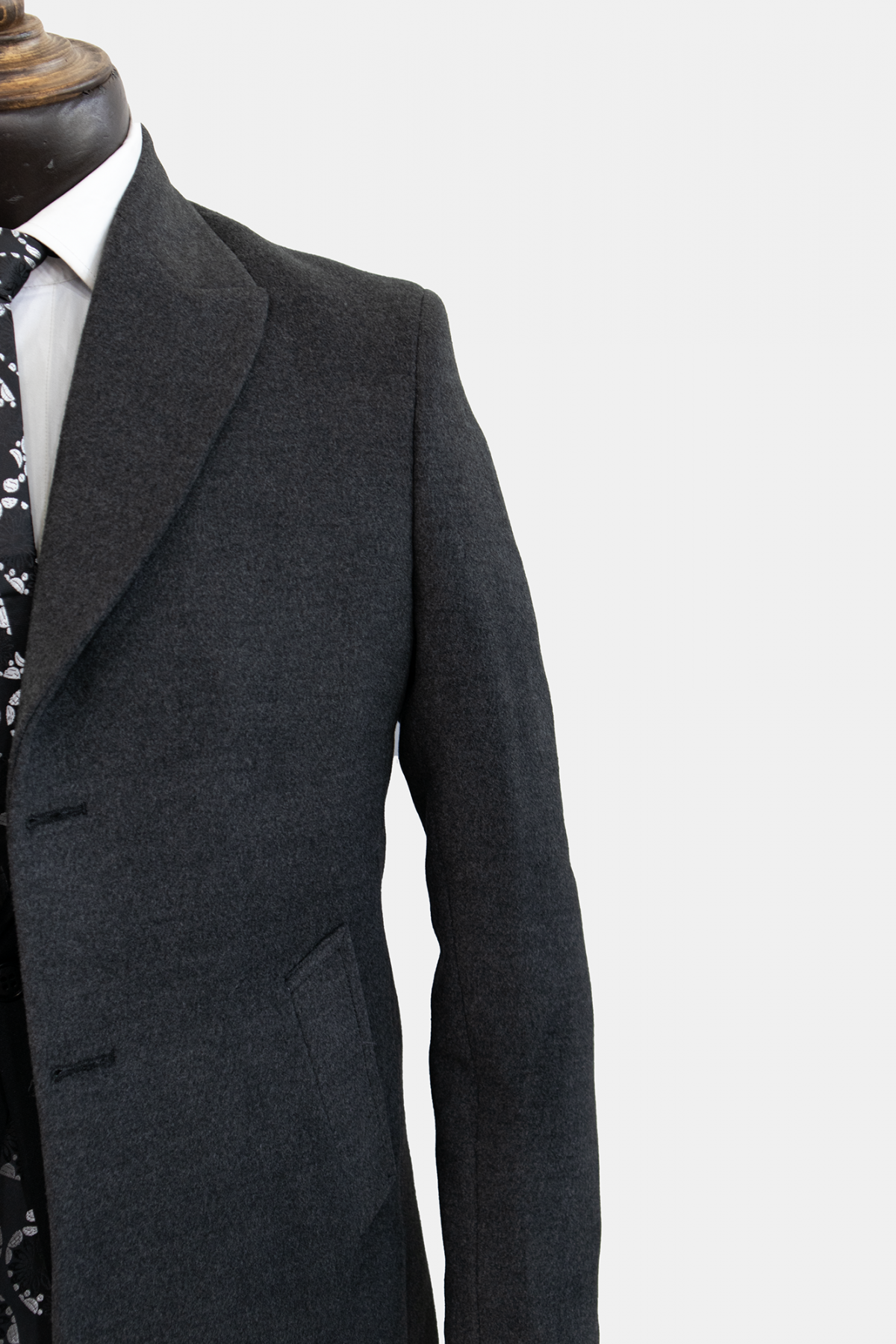 پالتو مردانه فوتر ذغالی - Image 3