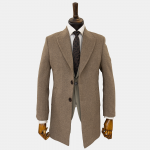 پالتو مردانه پشمی ماهوت نسکافه ای