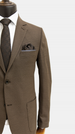 کت تک جودون قهوه ای دو دکمه - Image 3