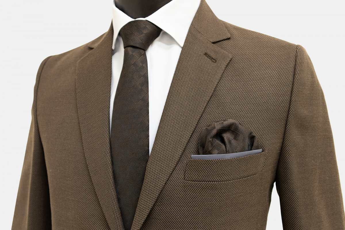 کت تک جودون قهوه ای دو دکمه - Image 4