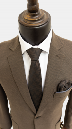 کت تک جودون قهوه ای دو دکمه - Image 5