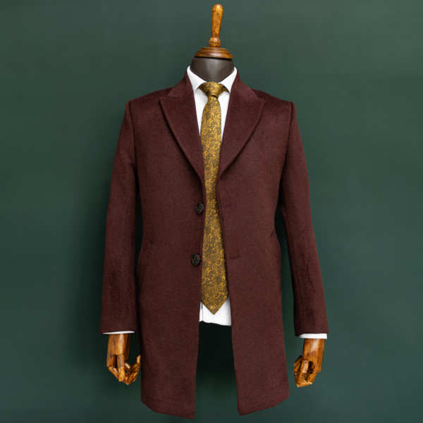 پالتو مردانه فوتر زرشکی
