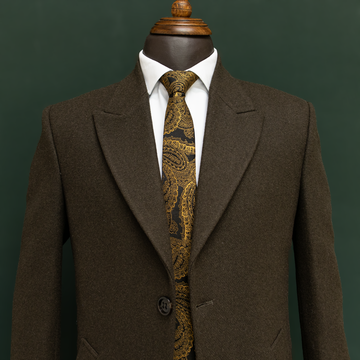 پالتو مردانه فوتر قهوه ای - Image 2