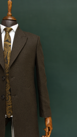 پالتو مردانه فوتر قهوه ای - Image 3