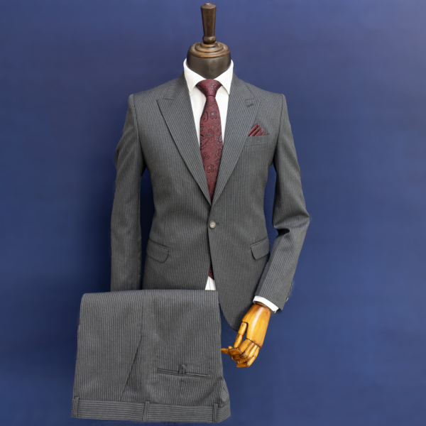 کت و شلوار دیپلمات طوسی فاستونی