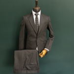 کت و شلوار مردانه قهوه ای پرنس دوگال اسپرت