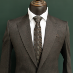 کت و شلوار مردانه قهوه ای پرنس دوگال اسپرت - Image 2