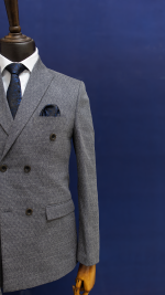 کت و شلوار اسلپ طوسی