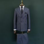 کت و شلوار لاجوردی دبل برست