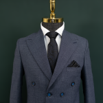 کت و شلوار لاجوردی دبل برست