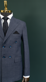 کت و شلوار لاجوردی دبل برست