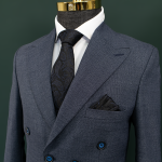 کت و شلوار لاجوردی دبل برست