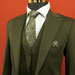 کت و شلوار زیتونی