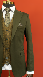 کت و شلوار زیتونی