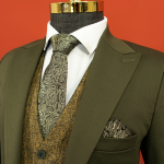 کت و شلوار زیتونی