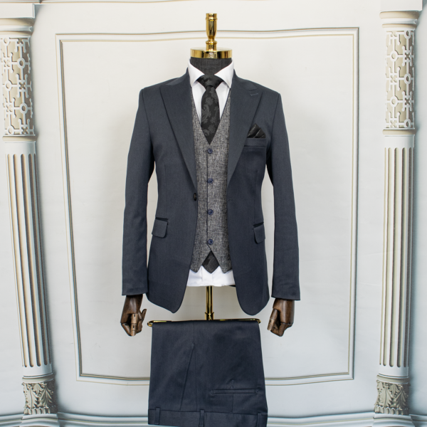 کت و شلوار سرژه طوسی