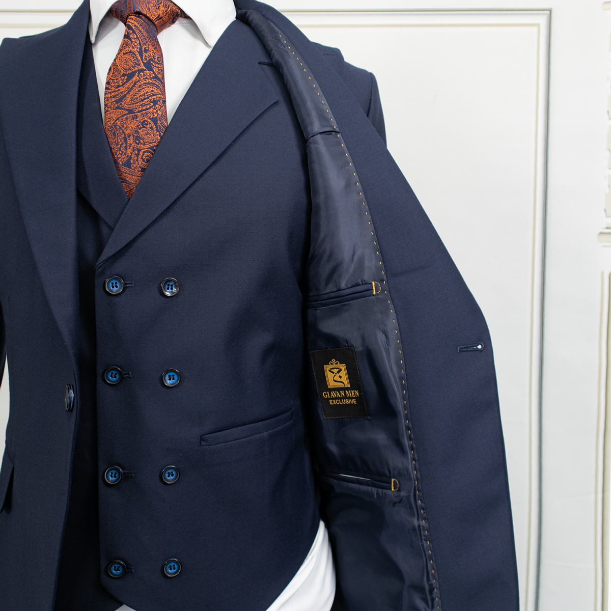 جلیقه یقه دار هشت دکمه