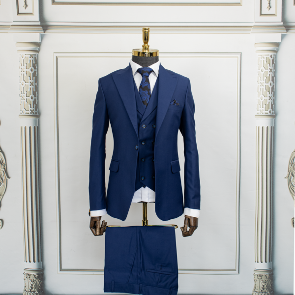 کت و شلوار کاربنی با جلیقه