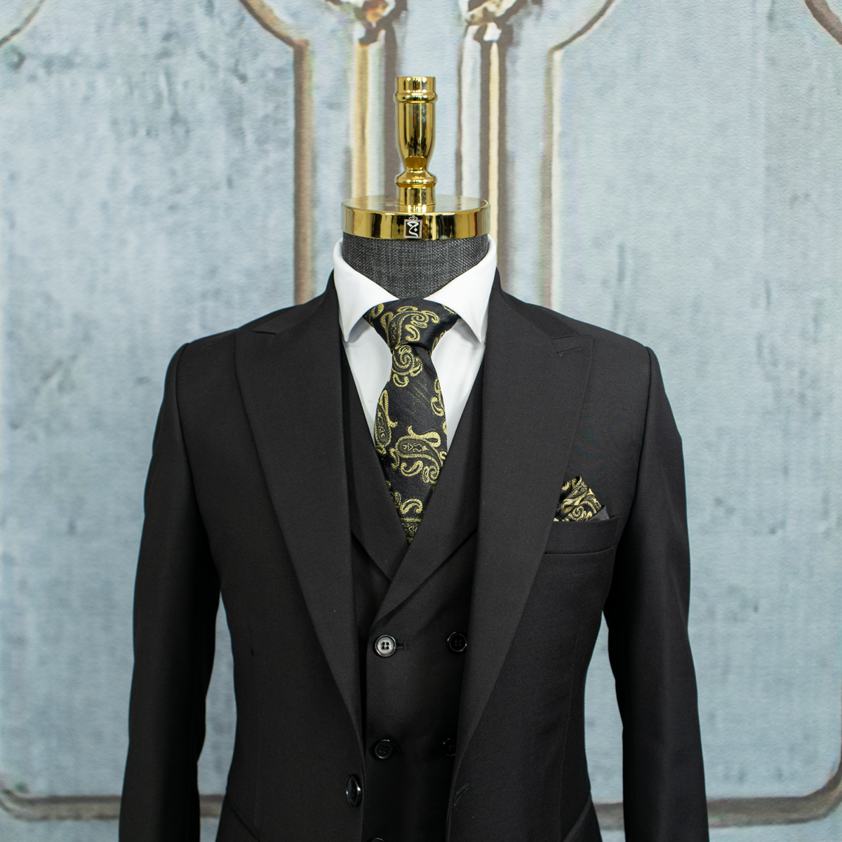 کت شلوار مشکی مگا