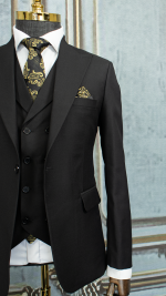 کت و شلوار و جلیقه یقه دار