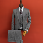 کت و شلوار طوسی کش