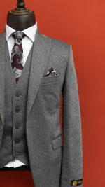 جلیقه یقه هفت طوسی