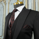 کت شلوار مشکی سوپر کش