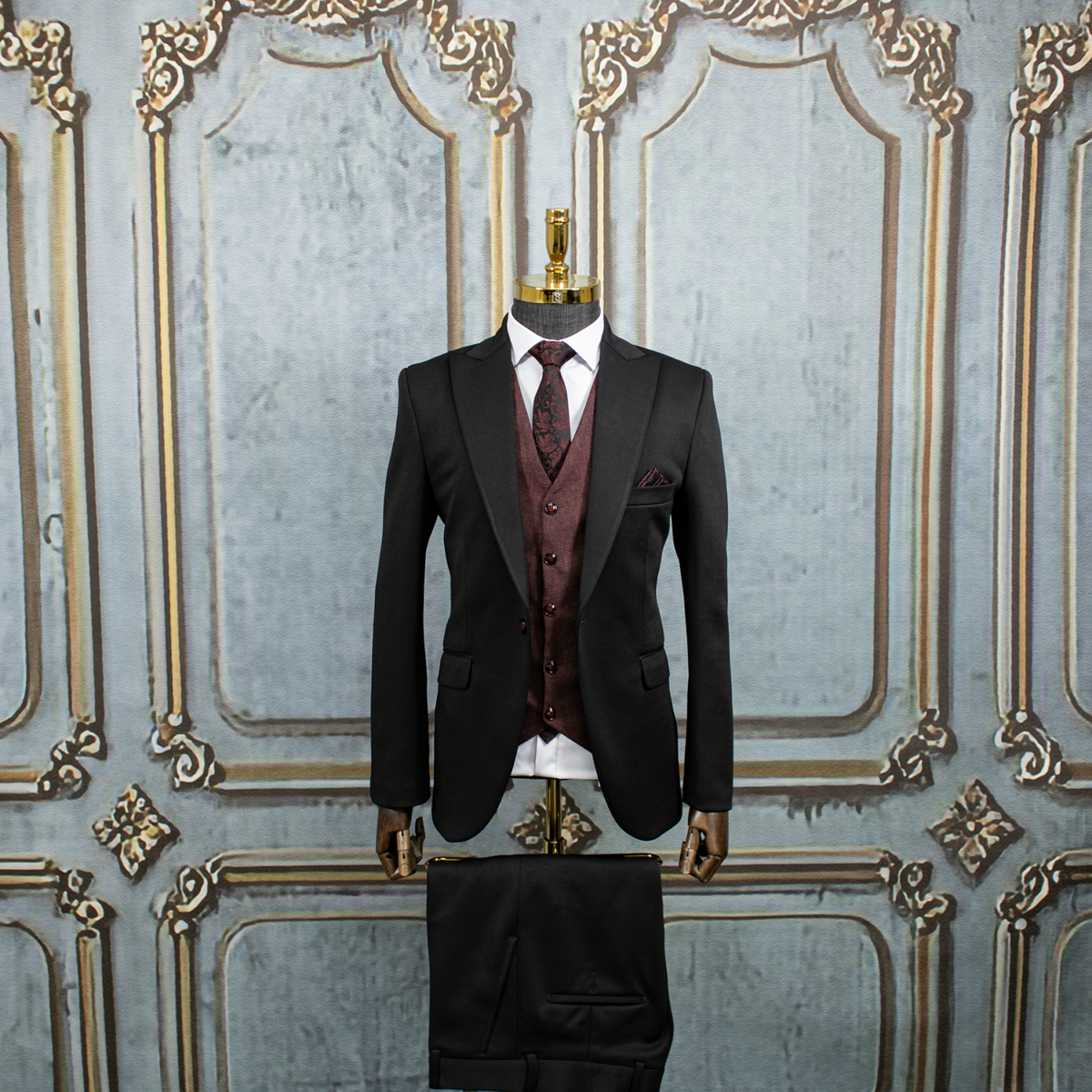 کت و شلوار و جلیقه دبل فیس