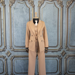 کت و شلوار زنانه چهاردکمه پنکیکی