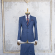 کت و شلوار آبی کاربنی دو دکمه عالیجناب