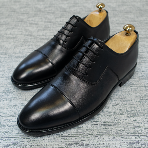 کفش برت مشکی چرم طبیعی