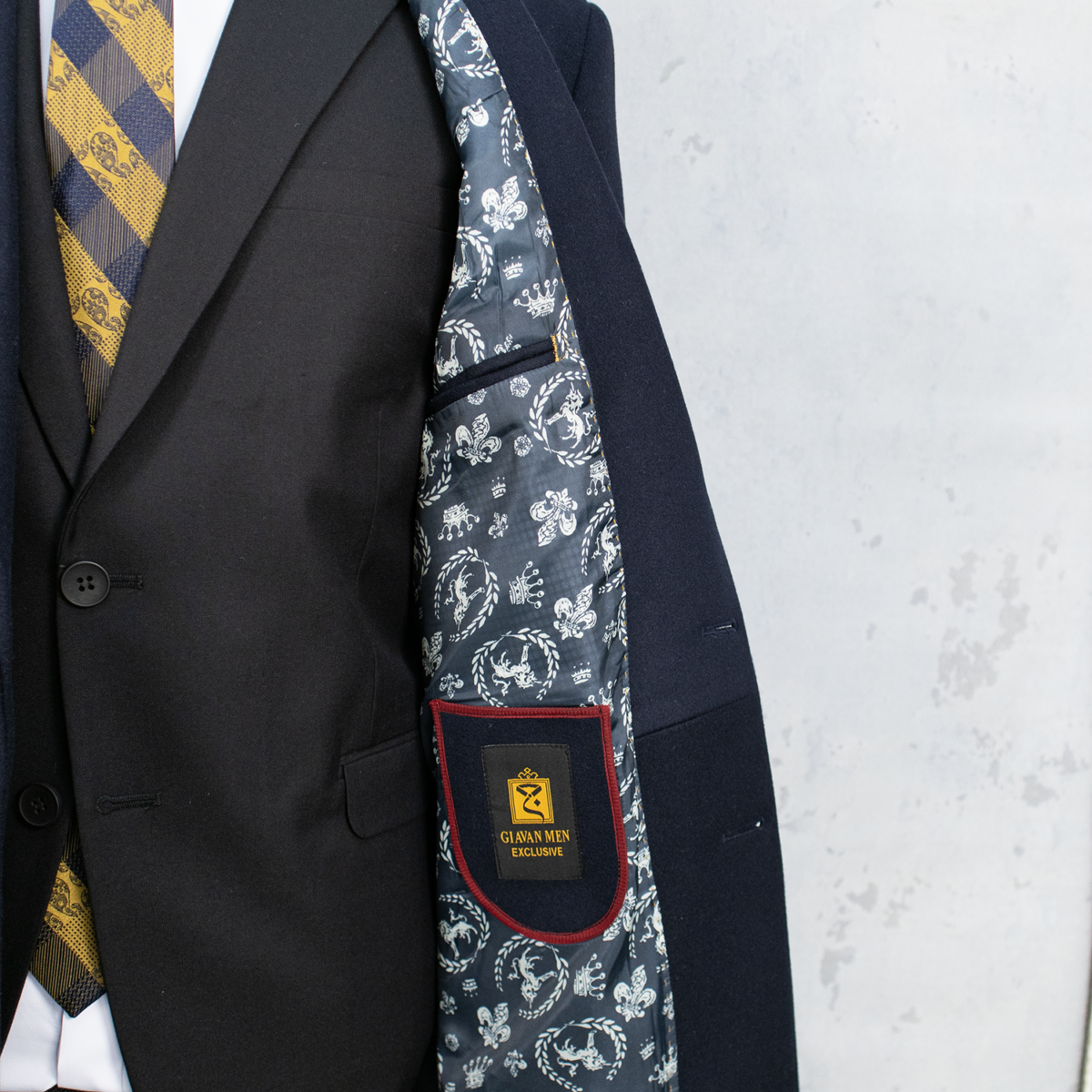 نیم پالتو مردانه فوتر سرمه ای