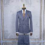 کت و شلوار دیپلمات دبل برست سرمه ای