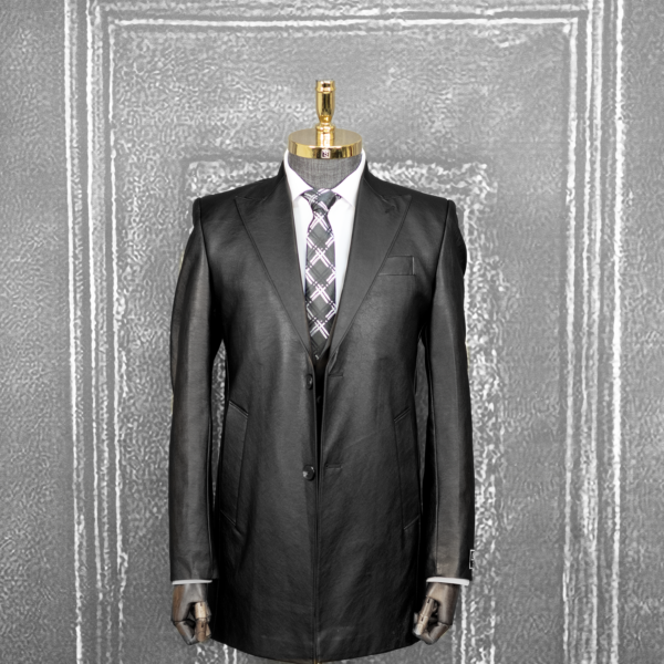 نیم پالتو چرم مشکی