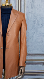 پالتوی عسلی چرم