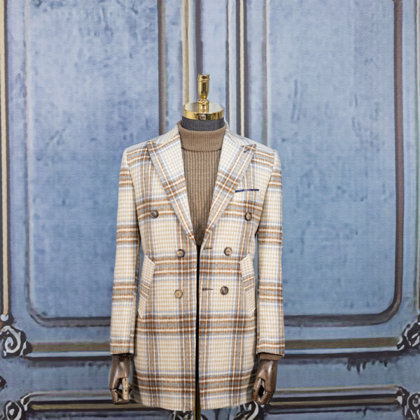 پالتو پرنس دوگال دبل برست کرم روشن