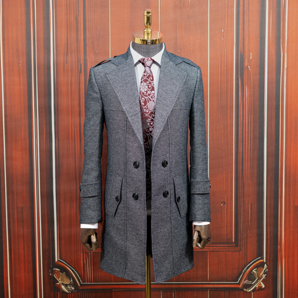 پالتو جودون طوسی چهاردکمه