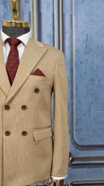 کت و شلوار کرم مردانه