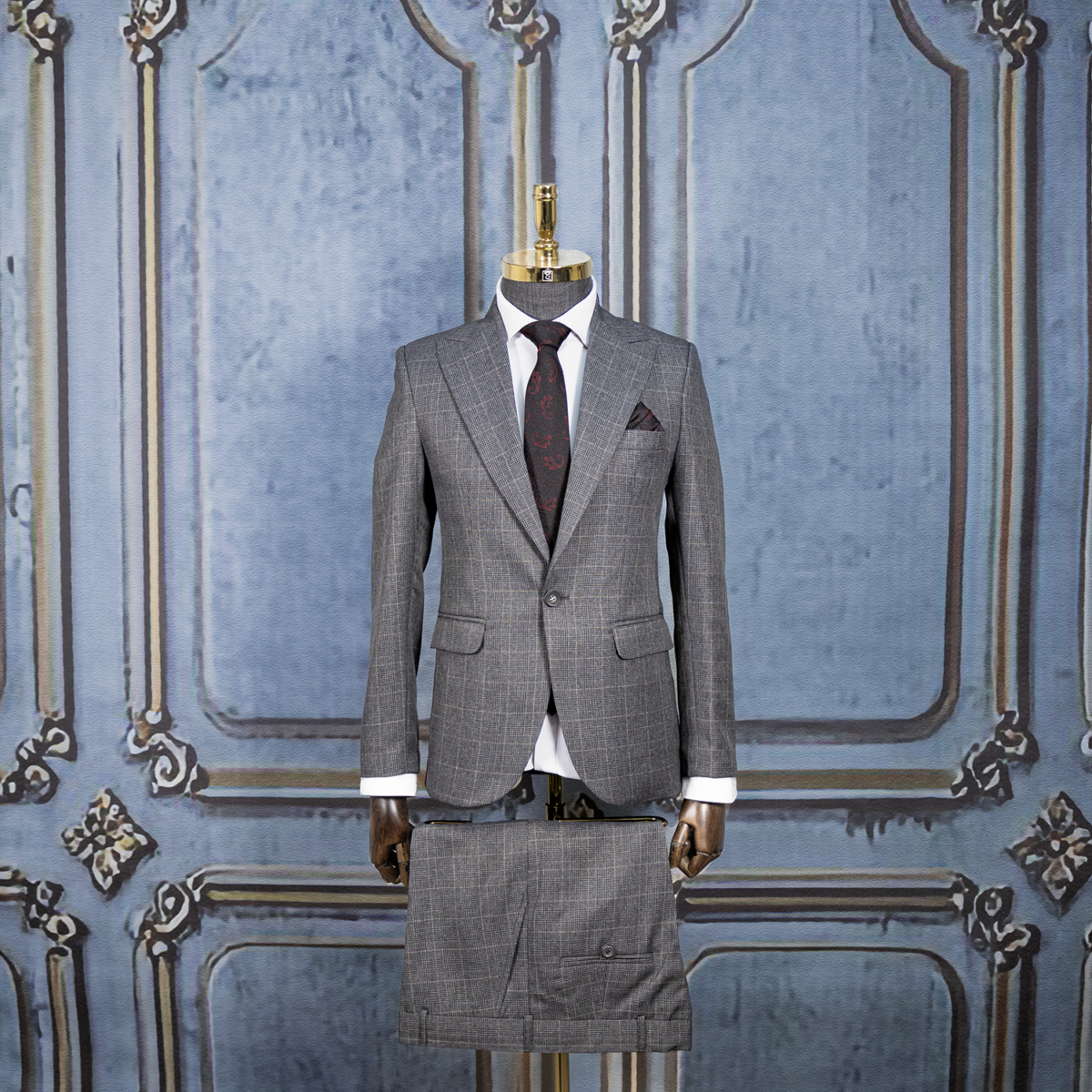 کت و شلوار پرنس دوگال طوسی