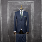 کت و شلوار پرنس دوگال دو دکمه سرمه ای