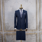 کت و شلوار سرمه ای دو دکمه مطهری