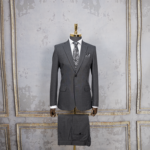 کت و شلوار طوسی دو دکمه مطهری