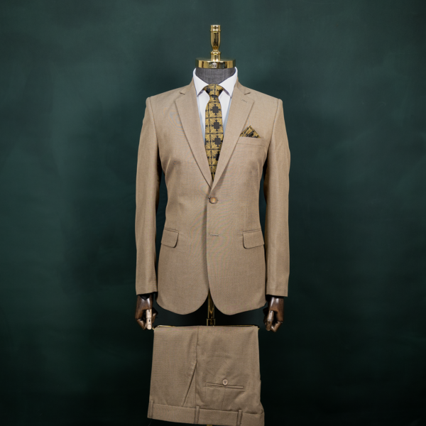 کت و شلوار کرم دو دکمه مطهری